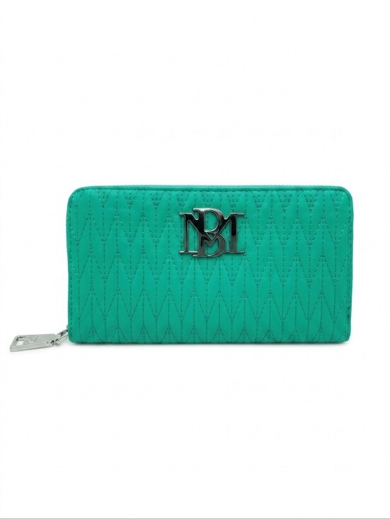 Badgley Mischka Handbags - Badgley Mischka Quilted Zip Around Continental Wallet. MSRP=$59 NWT /Teal